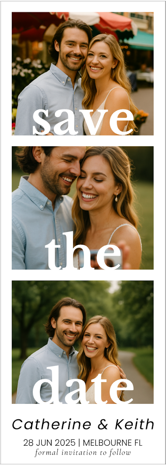 Photo Booth Style Magnet