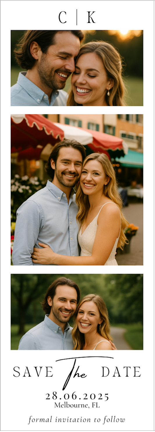 Photo Booth Style Magnet