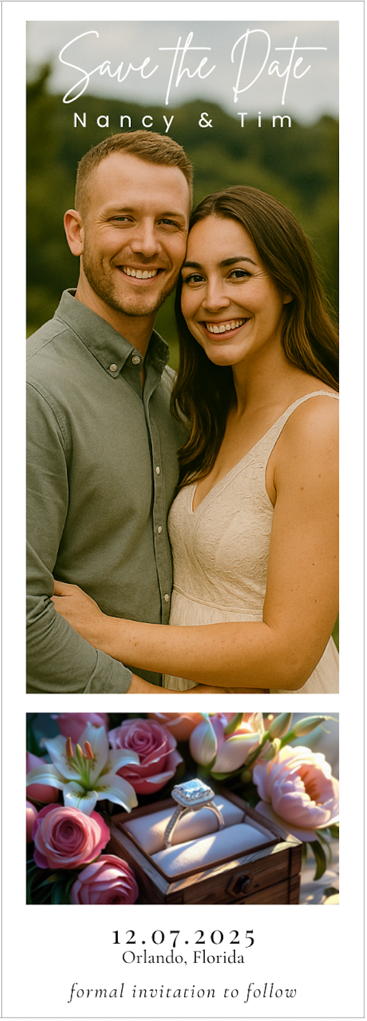 Photo Booth Style Magnet